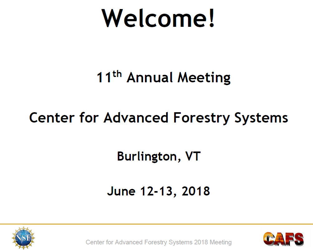 First intro slide for the CAFS 2018 annual meeting
