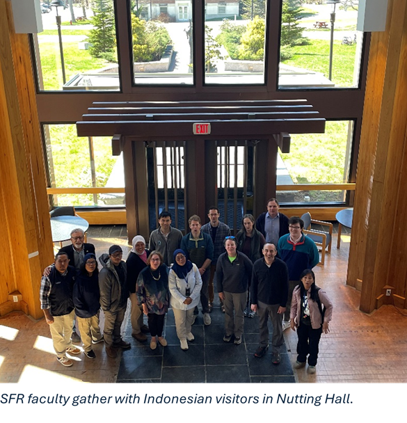 Group photo of SFR faculty and Indonesian visitors